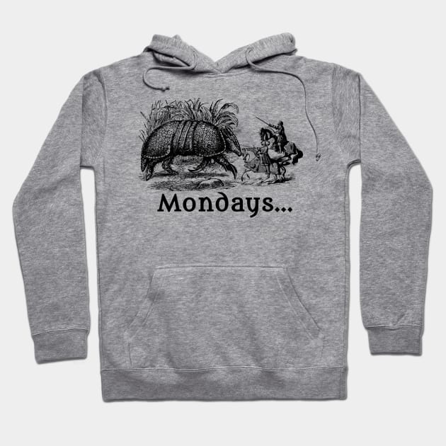 Armadillo Monday Hoodie by blackroserelicsshop@gmail.com